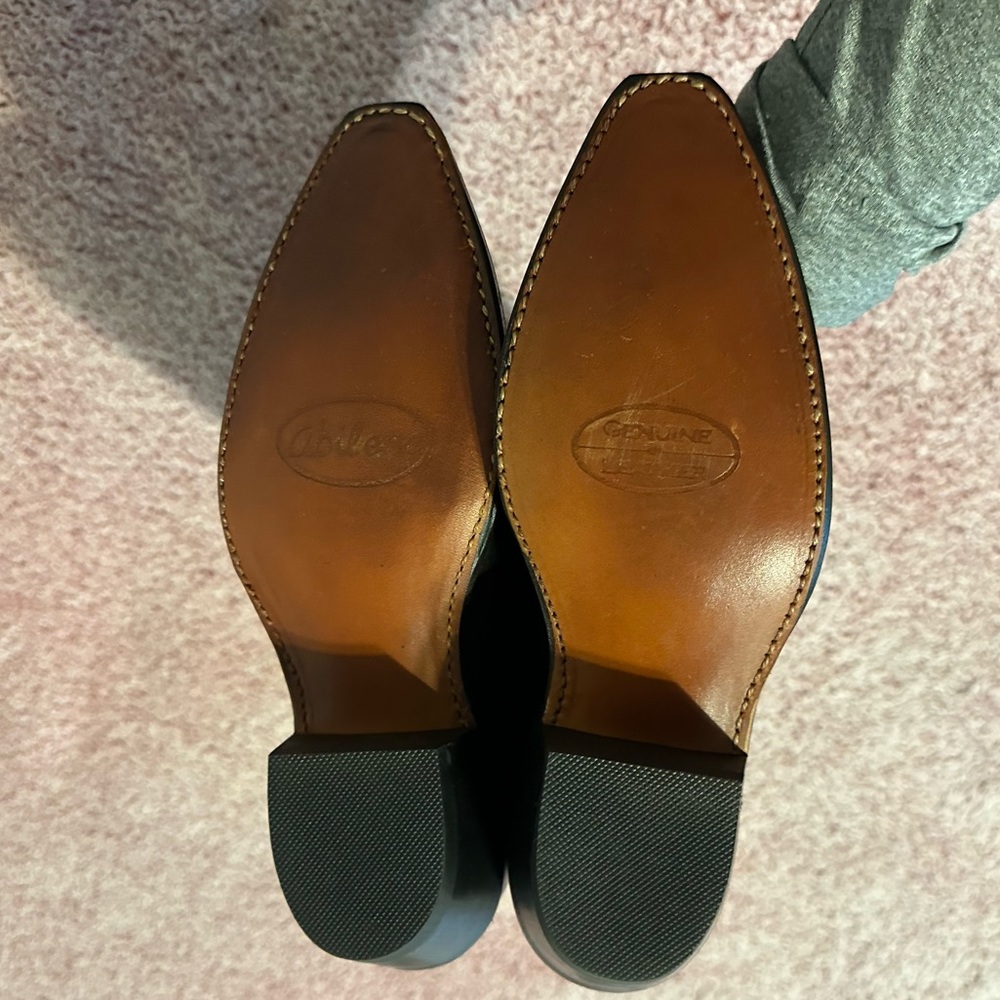 Abilene Black Cowboy Boots NWOT - Picture 2 of 4